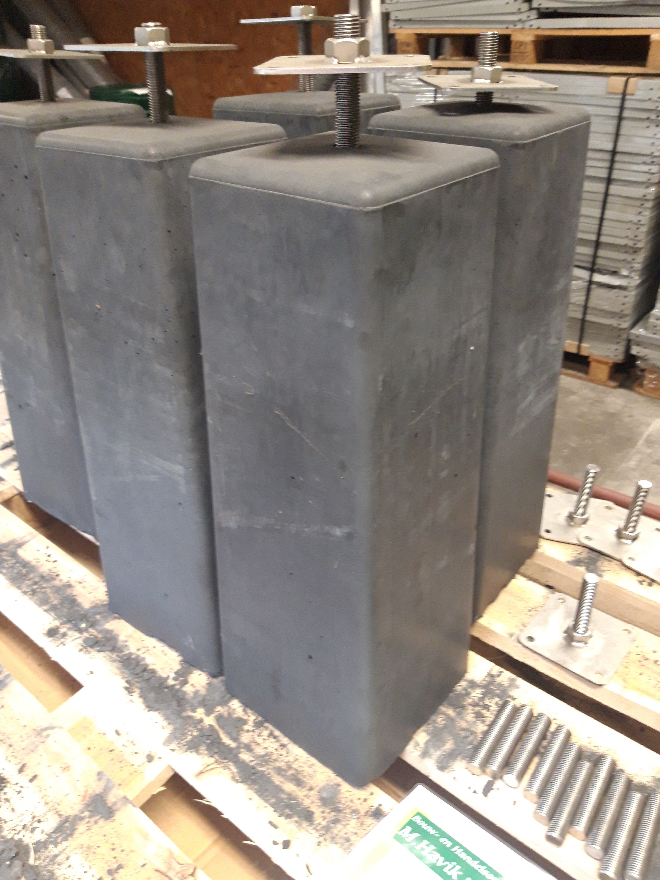 betonpoer 150x150x580mm incl hoogsteverstelling