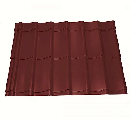 Dakpanplaat 222x118cm Rood