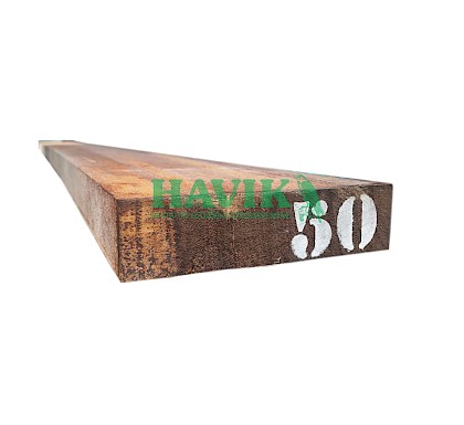 Hardhout ruig 50x200x4000mm