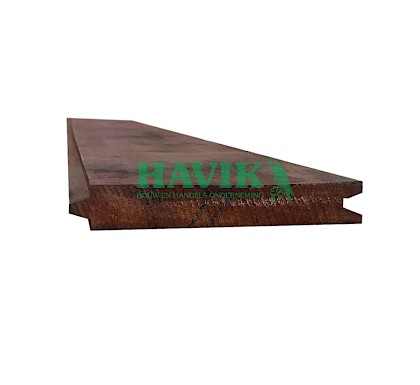 Hardhout damwand 30x185x4000mm