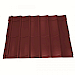 Dakpanplaat 117x118cm Rood